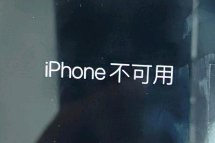 秀屿苹果服务网点分享锁屏界面显示“iPhone 不可用”如何解决 