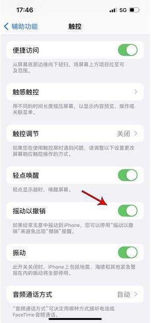 秀屿苹果手机维修分享iPhone手机如何设置摇一摇删除文字 